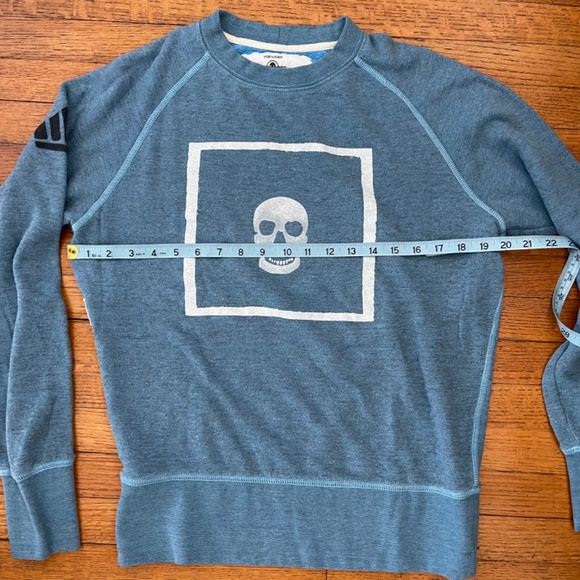 Sport of Kings Sweatshirt Men’s Sm Blue Crew Pullover Skull Crewneck Made in USA - Picture 5 of 9
